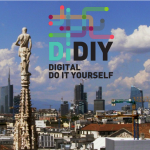 Milan skyline, with DiDIY logo